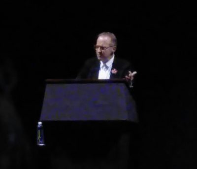 David Sedaris speaking at Butler University in Indianapolis